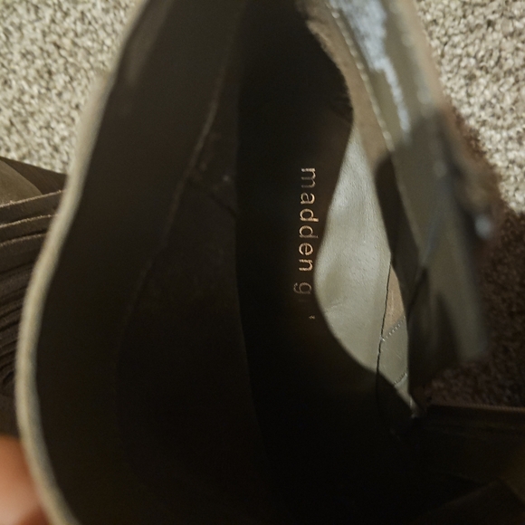 Fringe Ankle Boots - Tan - Picture 4 of 7